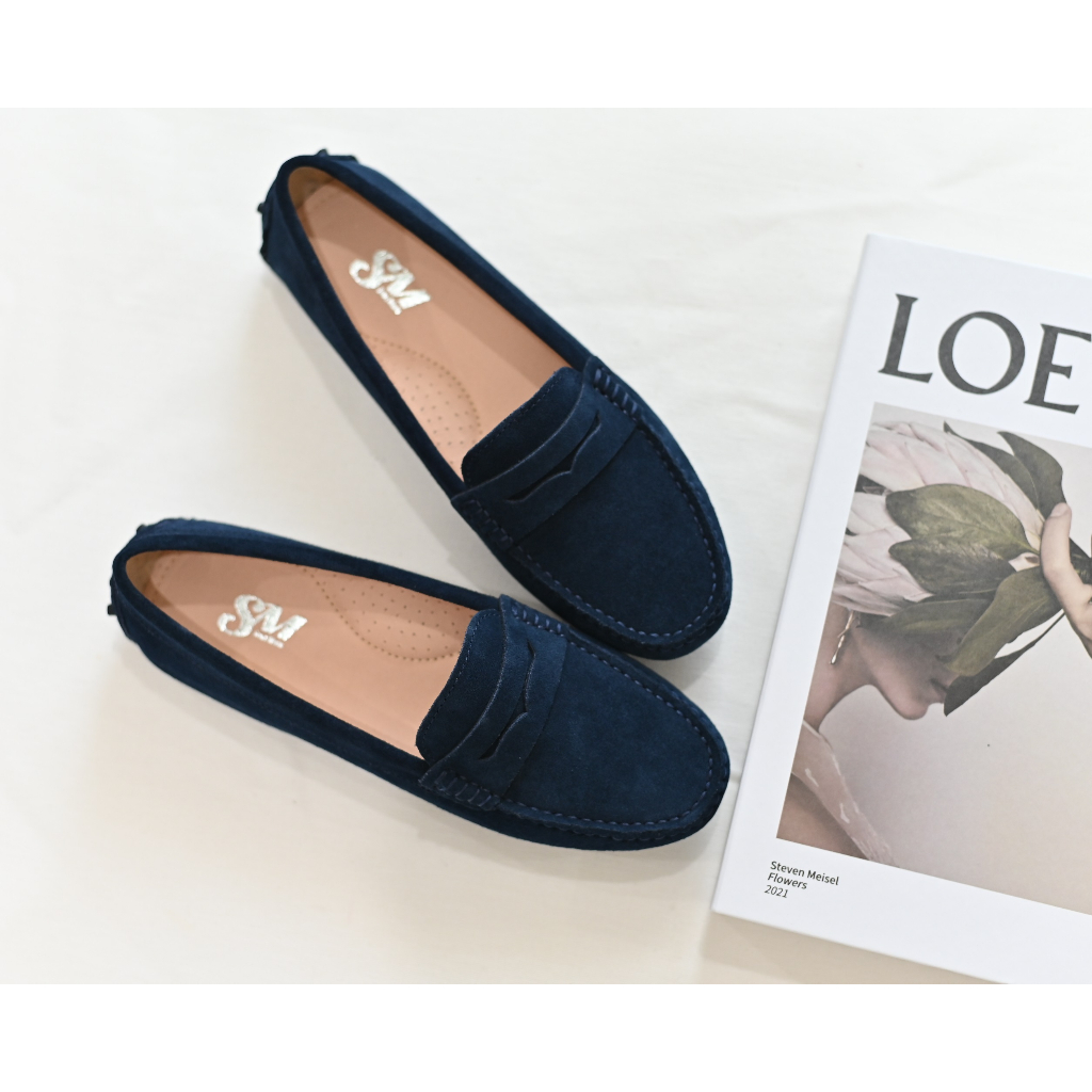Soulmate Shoes รองเท้าหนังแท้ Classic Mate in Navy