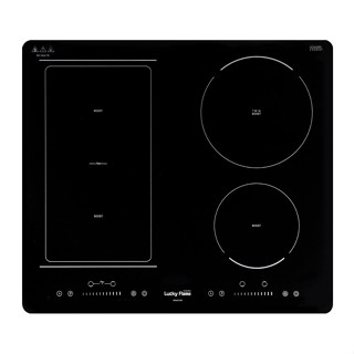 Lucky Flame BH-64id-TB เตาแม่เหล็กไฟฟ้า แบบฝัง หน้ากระจก Schott Ceran ขนาด 59 ซม. 4 หัวเตา