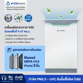 Vitainno เครื่องฟอกอากาศ รุ่น Vita-Health V50 รับรองพื้นที่ 57 ตร.ม