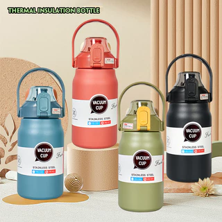 J072 กระบอกน้ำเก็บอุณหภูมิ 1.3L ขวดน้ำสแตนเลส กระบอกน้ำ กระบอกน้ำเก็บความเย็น แก้วน้ำ ถ้วยน้ำความจุขนาดใหญ่