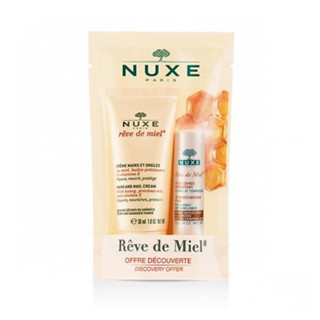 Nuxe Reve De Miel Moisturizing Hand Cream and Lipstick