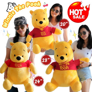 ตุ๊กตาหมี ตุ๊กตาหมีพูห์ winnie the pooh งานลิขสิทธิ์แท้ ขนาด 20/24/28 นิ้ว