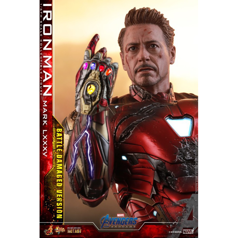 HOT TOYS MMS 543 D33 AVENGER : ENDGAME IRON MAN MARK 85 (BATTLE DAMAGE VERSION) (ใหม่)