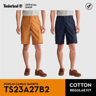 Timberland Mens Poplin Cargo Shorts กางเกงขาสั้น (TS23A27B2)