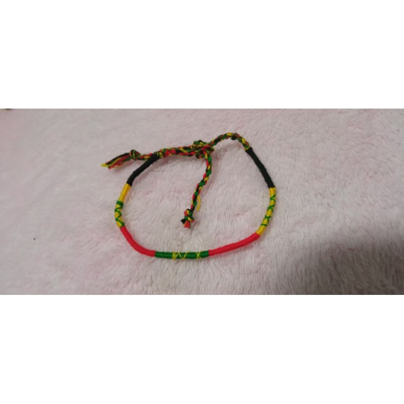 เชือกถักข้อมือข้อเท้าใยฝ้ายสีสวยสีไม่ตกใส่ทนนุ่มไม่ระคายเคือง