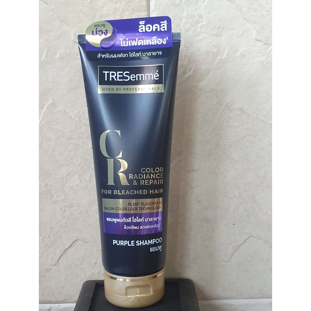 220มล Tresemme' Shampoo Bleached Hair เทรซาเม่ ชุดบำรุงสำหรับผมกัดสีหรือทำสีอ่อน แชมพู
