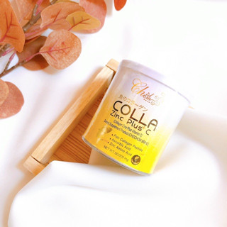 COLLA Zinc Plus C  4 กระป๋อง คอลลา ซิ้งค์ พลัส ซี คลอลาเจนแท้ 100%  นำเข้าจากญี่ปุ่น ไม่มีส่วนผสมของแป้ง