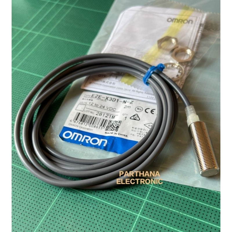 E2E-X3D1-N / E2E-X3D1-N-Z หัว 12mm ระยะจับ 3mm จับโลหะ 2สาย NO 12V-24V