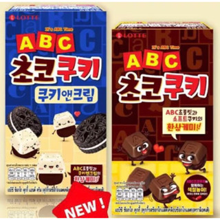 Lotte ABC chocolate &amp; cookie cream 43g. ช็อกโกแลตนำเข้าจากเกาหลี🇰🇷