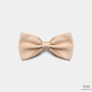 Beige Silk Bowtie-โบว์ไทผ้าไหมสีเบจ