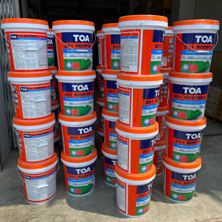 TOA 201 Roofseal ขนาด 20kg (สีขาว,เทา,น้ำตาล,น้ำเงิน,เขียว) กันรั่วซึมดาดฟ้าหลังคา **1ถังต่อ 1 คำสั่งซื้อ