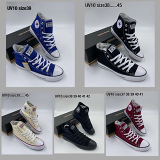 [Ready To Ship]  รองเท้า Converse All Star Classic 💯% รองเท้าคอนเวิสหุ้มข้อ รองเท้าผ้าใบราคาถูก Size 37--45