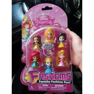 Disney Princess Super Squishy Fashion Fun โมเดลเจ้าหญิงดิสนีย์ แพคละ 6ตัว ลดจากราคาเต็ม 895บ.