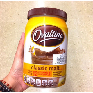 Ovaltine Classic Malt ผงโอวัลตินคลาสสิคมอลล์340กรัม สินค้านำเข้าจากอเมริกา