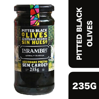 La Rambla Pitted Black Olives 235g ++ ลารัมบลา มะกอกดำไร้เมล็ด 235ก.