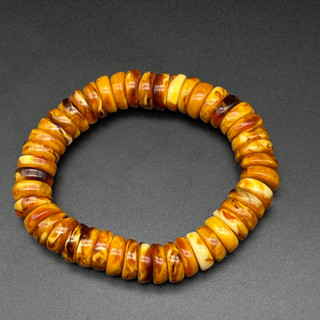 Genuine yellow Vintage Bakelite Beaded Bracelet beautiful Vintage Bakelite Jewelry Bracelet