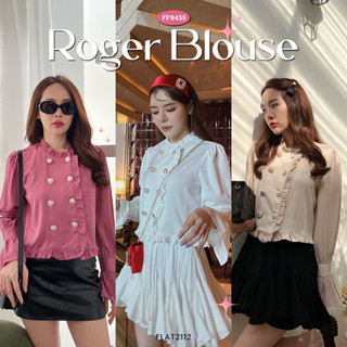 FLAT2112 FF0435 : ROGER BLOUSE เสื้อเชิ้ต เสื้อทำงาน