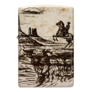 Zippo ไฟแช็กรุ่น 48518 Wild West Scene Design ของแท้ รับประกันตลอดชีวิต นำเข้าและจำหน่ายโดยตัวแทนจำหน่าย