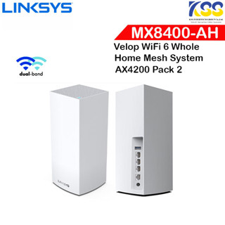 Linksys รุ่น MX8400 Velop AX4200 Tri-Band Mesh WiFi 6 System (Pack2)