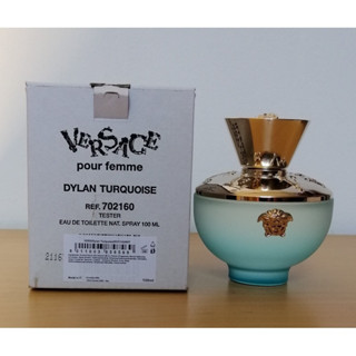 💙น้ำหอมแท้ Versace Dylan Turquoise Eau De Toilette 100ml กล่องเทสเตอร์💙