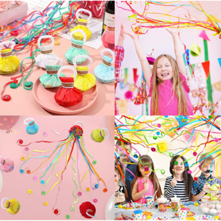 พลุกระดาษ แบบโยน เปเปอร์ชู๊ต Colorful Paper Throw Crackers Handheld / Paper Streamer Hand Throw Party Birthday Wedding