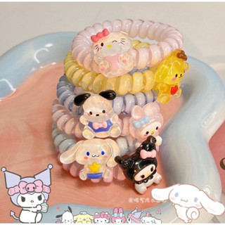 ส่งจากไทย 2023 ยางมัดผม ยางรัดผม กำไลข้อมือ สร้อยข้อมือ การ์ตูน Sanrio Kitty Melody มัดผม ยางรัด ขนาดเล็ก ผู้หญิง น่ารัก