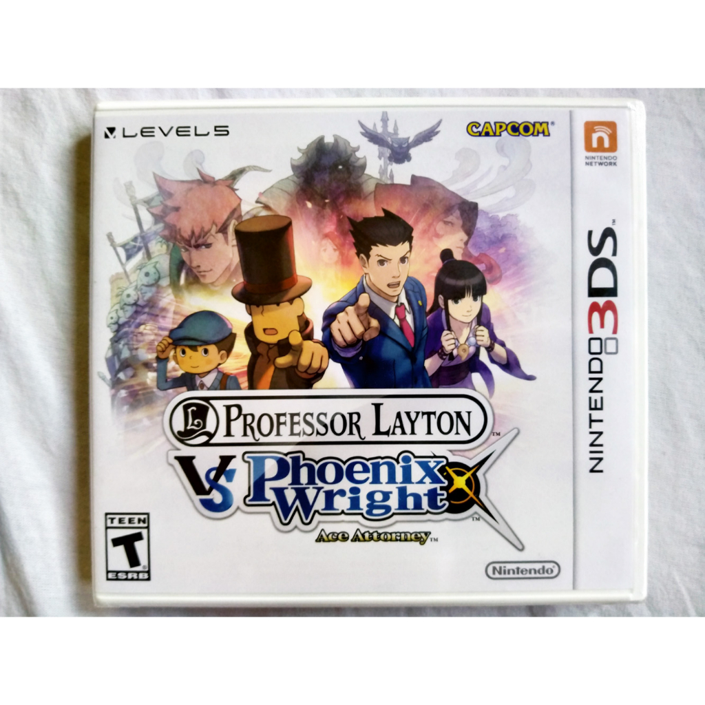 Professor Layton vs Phoenix Wright Ace Attorney 3DS US ENG มือ 1 สำหรับสายสะสม