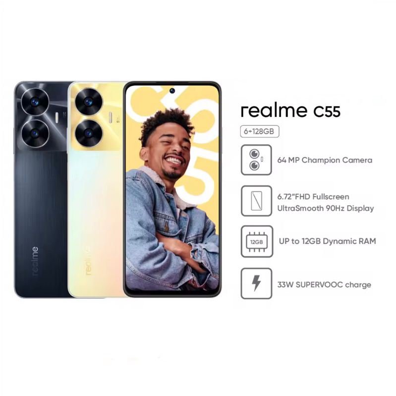 5390 บาท Realme C55  6/128GB เครื่องศูนย์ไทย Mobile & Gadgets