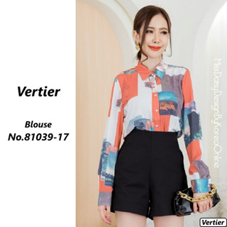 Vertier เสื้อแขนยาว No.81039 เนื้อผ้า Polyester 100% พิมพ์ลาย