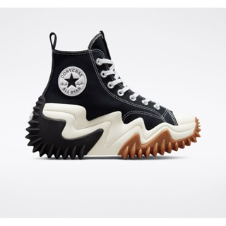 รองเท้าผ้าใบคอนเวิร์สรันสตาร์โมชั่น CONVERSE RUN STAR MOTION CANVAS PLATFORM HI BLACK [ สินค้าลิขสิทธิ์แท้ ]