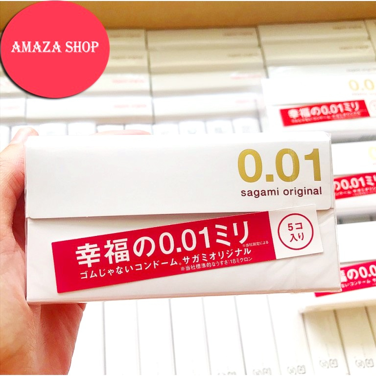 [พร้อมส่งทันที EXP:2028+] Sagami Original 001 mm ซากามิ ออริจินัล 0.01 มม. ถุงยางอนามัยบางที่สุดในโลก