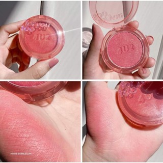 บลัชตัวโปรด รุ่นโมจิจาก 4U2 J09 เนื้อนุ่มนิ่ม สีสวยมากกก เห็นแดงแบบนี้แต่ขึ้นแก้มสุดๆ แดงแบบฉ่ำใจแก้มใสเลย คิ้วท์มั๊กก