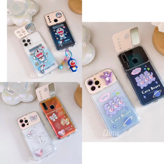 เคสVivi V23 Y20 Y12A Y20S Y17 Y12S เคสนิ่ม เคสตั้งได้ มีกระจก Oppo Reno8T/7z/8z A96 A76 A15 A53 A31 A3s A5s A52020 Reno5