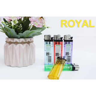 50ชิ้น | ไฟแช็ค ROYAL ไฟแช็ก ยกกล่อง50ชิ้นมีหุ้ม ไฟแช็คROYAL ไฟแช็ก  มีหุ่ม