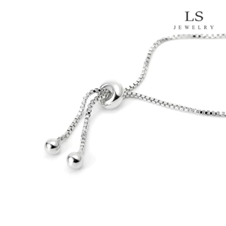 LS jewelry สร้อยข้อมือแพลทินัม อินฟินิตี้ ผู้หญิง แฟชั่น ประดับคริสตัล ปรับขนาดได้ ของขวัญคู่ b2302