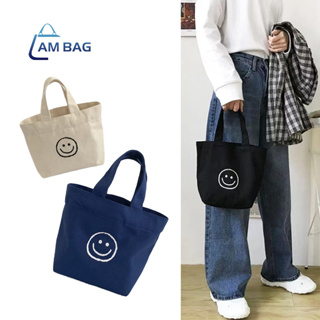 AmBag ✿กระเป๋าผ้า กระเป๋าถือมินิสไตล์เกาหลี ขนาดพกพาสะดวก สินค้าพร้อมส่ง✿