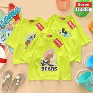 B2720-G31 เสื้อครอป เรืองแสง ลายการ์ตูน