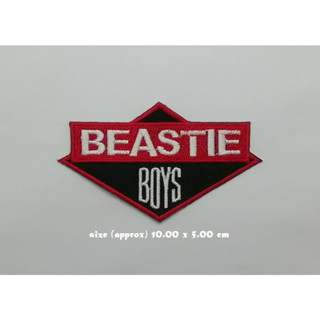 ตัวรีดติดเสื้อ Beastie Boys อาร์มรีด อาร์มปัก ตกแต่งเสื้อผ้า หมวก กระเป๋า แจ๊คเก็ตยีนส์ Hipster Embroidered Iron On Sew