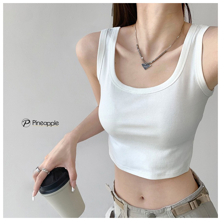 669 เสื้อกล้ามครอปสไตลส์สปอร์ตบ่าแบบผ่าข้างแนวแซ็กซี่ Side slit sports style vest ราคา ถูกที่สุด ดีลบีเคเค แกลเลอรีภาพที่ 4