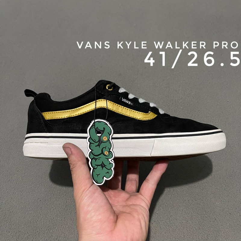 Vans Kyle Walker PRO Black/Metallic Gold Size 8.5/41/26.5cm.