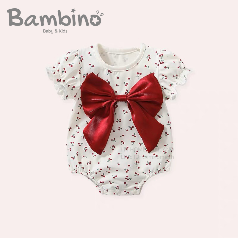 Bambino ชุดบอดี้สูทเด็กทารกผู้หญิง ชุดจั๊มสูทเด็กทารกผู้หญิง ชุดเด็กอ่อน ชุดเด็กแรกเกิด  Baby Bodysuits Jumpsuits