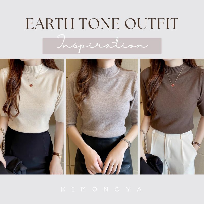 𝗛𝗢𝗧 𝗦𝗔𝗟𝗘 พร้อมส่ง เสื้อไหมพรมคอเต่าแขนศอก3ส่วน ผ้านุ่ม มี12สี!!