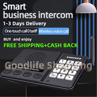 🚚จัดส่ง1-2วัน🚚 Office Wireless Intercom System 10 ช่อง ระยะทาง 1กม สำนักงาน ระบบอินเตอร์คอมไร้สายของโรงแรมธนาคาร