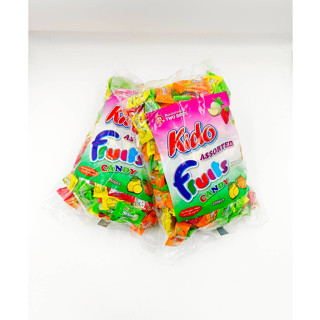 Kido Assorted Fruits Candy ลูกอมกีโด้รวมรส 1ถุงมี250เมล็ด