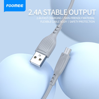 FOOMEE Data Cable (NA12) สายชาร์จ Micro USB | สายยาว 1 เมตร | รองรับชาร์จไว 2.4A Max | ประกัน 6 เดือน