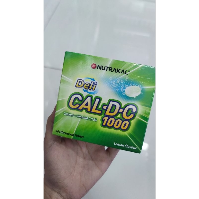 Nutrakal Cal-D-C เม็ดฟู่วิตามิน/บำรุงกระดูกเสริมวิตามินซีสูงง