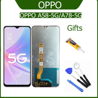 LCD Oppo A58-5G/A78-5Gงานแท้ จอ ออปโป้ A58หน้าจอพร้อมทัชสกรีน แถมชุดไขควง