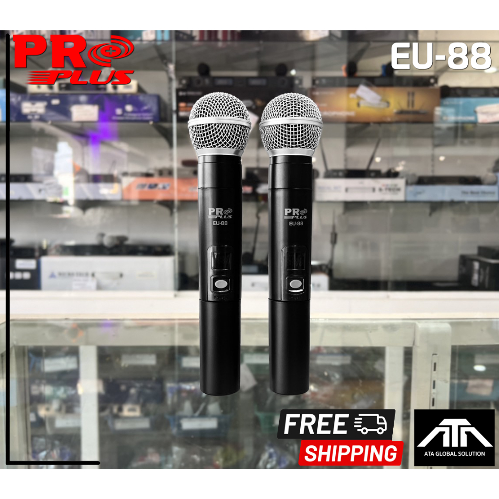 ส่งฟรี PROPLUS EU-88 EU88 ไมค์ลอย คลื่นความถี่ใหม่ คลื่น UHF รับอนุญาตจาก กสทช ไมค์ไร้สาย proplus eu88 eu 88