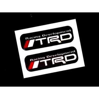 สตื๊กเกอร์เรซิ่น TRD Racing Development สำหรับตกแต่งรถ TOYOTA  เกรดพรีเมี่ยม