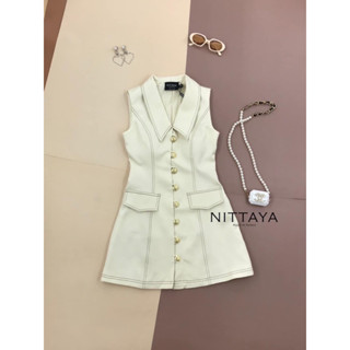 💎พร้อมส่ง💎Nittaya เดรสสีครีม